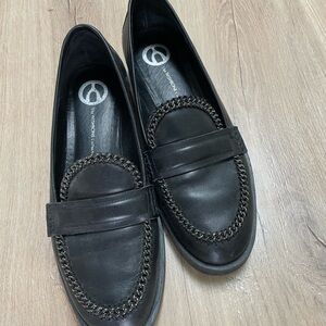 Wishbone (Browns Shoes) Black Leather Loafers